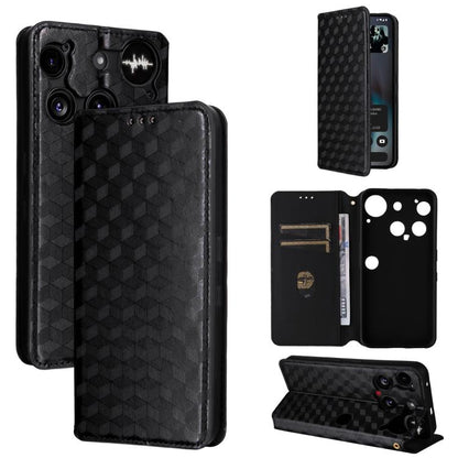 Cubic Grid Texture Flip Leather Phone Case, For Nothing Phone 4a Pro, For Nothing Phone 4a, For Nothing Phone 3a Lite, For Nothing Phone 3, For Nothing CMF Phone 2 Pro, For Nothing Phone 3a, For Nothing Phone 3a Pro, For Nothing CMF Phone 1            ...