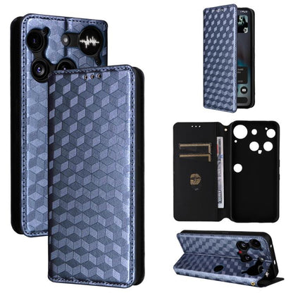 Cubic Grid Texture Flip Leather Phone Case, For Nothing Phone 4a Pro, For Nothing Phone 4a, For Nothing Phone 3a Lite, For Nothing Phone 3, For Nothing CMF Phone 2 Pro, For Nothing Phone 3a, For Nothing Phone 3a Pro, For Nothing CMF Phone 1            ...