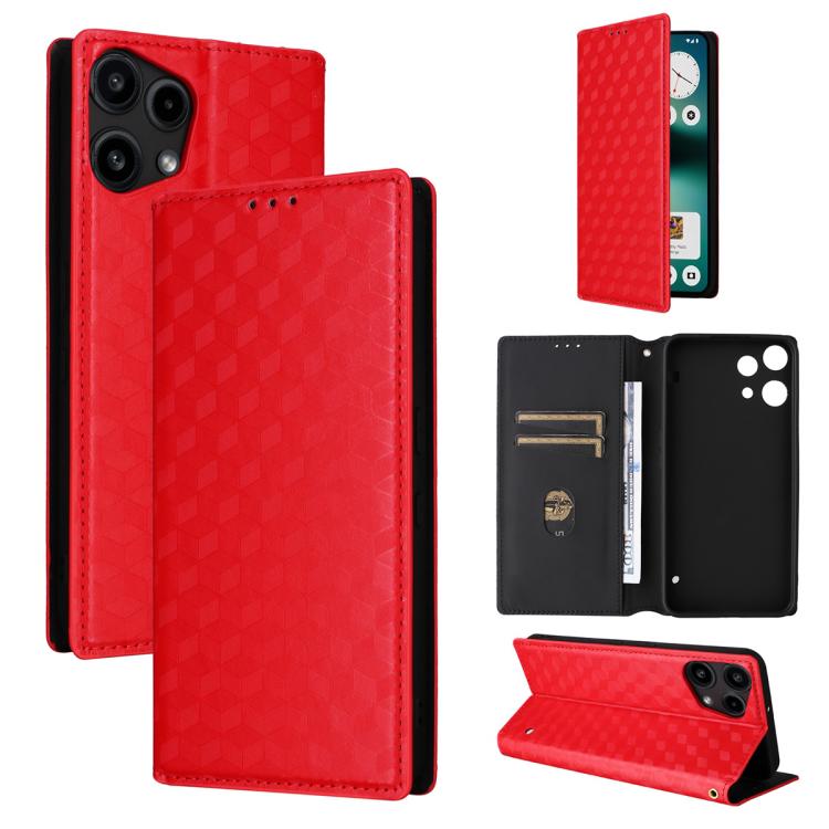 Cubic Grid Texture Flip Leather Phone Case, For Nothing Phone 4a Pro, For Nothing Phone 4a, For Nothing Phone 3a Lite, For Nothing Phone 3, For Nothing CMF Phone 2 Pro, For Nothing Phone 3a, For Nothing Phone 3a Pro, For Nothing CMF Phone 1            ...