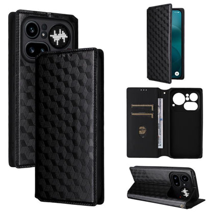 Cubic Grid Texture Flip Leather Phone Case, For Nothing Phone 4a Pro, For Nothing Phone 4a, For Nothing Phone 3a Lite, For Nothing Phone 3, For Nothing CMF Phone 2 Pro, For Nothing Phone 3a, For Nothing Phone 3a Pro, For Nothing CMF Phone 1            ...