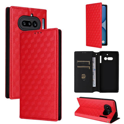 Cubic Grid Texture Flip Leather Phone Case, For Nothing Phone 4a Pro, For Nothing Phone 4a, For Nothing Phone 3a Lite, For Nothing Phone 3, For Nothing CMF Phone 2 Pro, For Nothing Phone 3a, For Nothing Phone 3a Pro, For Nothing CMF Phone 1            ...