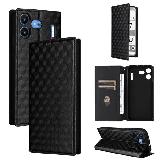 Cubic Grid Texture Flip Leather Phone Case, For Nothing Phone 4b, For Nothing Phone 4a Pro, For Nothing Phone 4a, For Nothing Phone 3a Lite, For Nothing Phone 3, For Nothing CMF Phone 2 Pro, For Nothing Phone 3a, For Nothing Phone 3a Pro               ...
