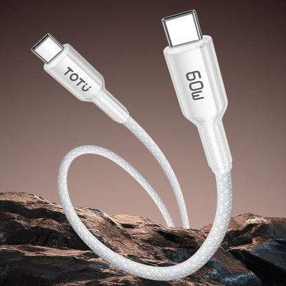 TOTU CB-20-PD 30W USB-C / Type-C to 8 Pin Crystals Braided Data Cable, CB-20-PD
