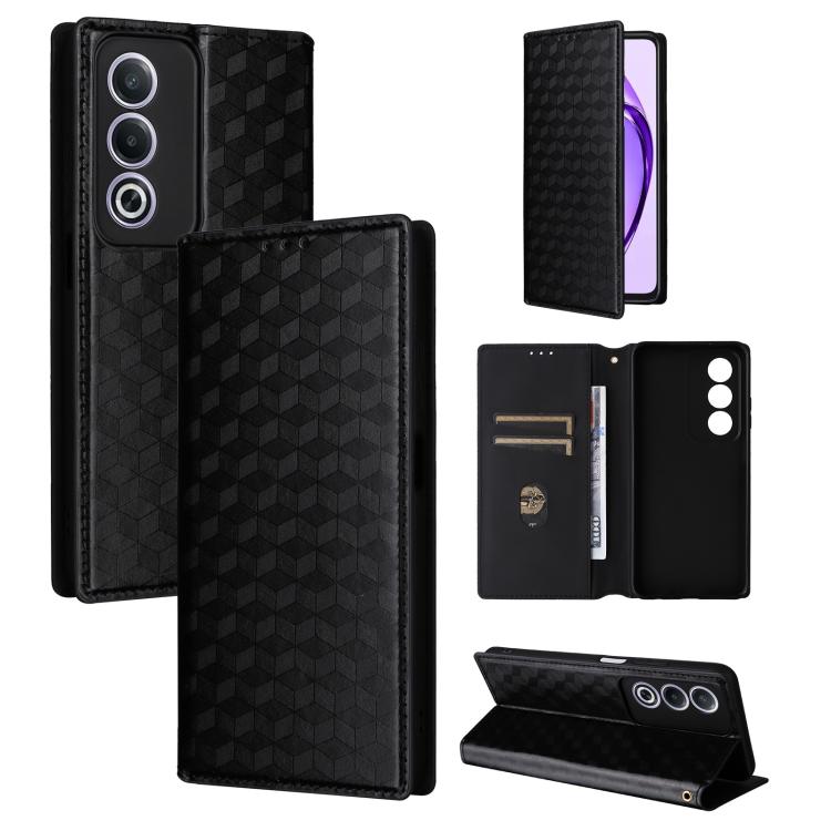 Cubic Grid Texture Flip Leather Phone Case, For OPPO Reno12 F 5G, For OPPO Reno11 A JP / PJH110, For OPPO Reno12 Pro 5G Global, For OPPO Reno12 5G Global, For OPPO A3 Pro 5G Global, For OPPO Reno11 F 5G / F25 Pro 5G, For OPPO Reno11 5G Global          ...