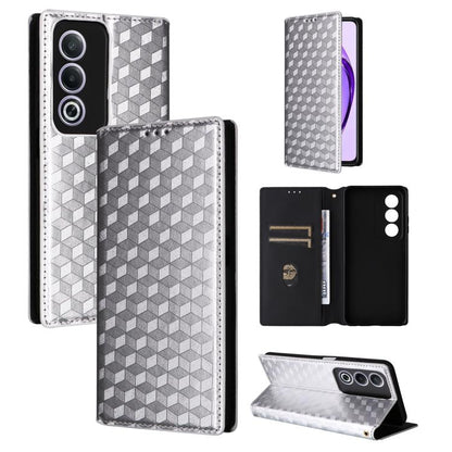Cubic Grid Texture Flip Leather Phone Case, For OPPO Reno12 F 5G, For OPPO Reno11 A JP / PJH110, For OPPO Reno12 Pro 5G Global, For OPPO Reno12 5G Global, For OPPO A3 Pro 5G Global, For OPPO Reno11 F 5G / F25 Pro 5G, For OPPO Reno11 5G Global          ...