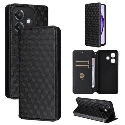 Cubic Grid Texture Flip Leather Phone Case, For OPPO A5 5G / 4G Global / A5M, For OPPO Reno14 Pro Global, For OPPO Reno14 Global, For OPPO K13 5G / K13X 5G / K12S 5G, For OPPO Find X8s+ 5G, For OPPO Find X8s 5G, For OPPO Find X8 Ultra 5G               ...