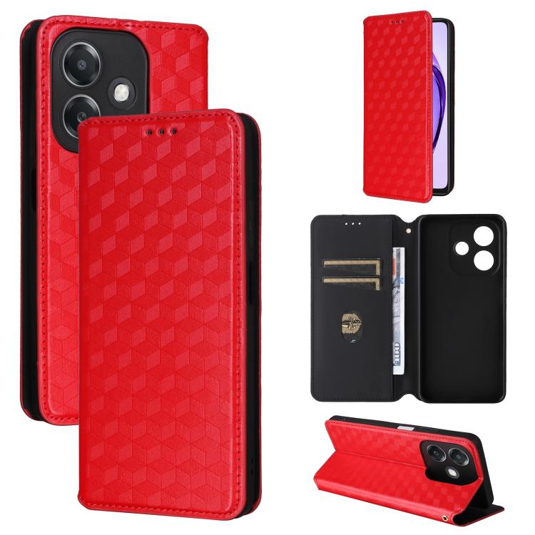 Cubic Grid Texture Flip Leather Phone Case, For OPPO A5 5G / 4G Global / A5M, For OPPO Reno14 Pro Global, For OPPO Reno14 Global, For OPPO K13 5G / K13X 5G / K12S 5G, For OPPO Find X8s+ 5G, For OPPO Find X8s 5G, For OPPO Find X8 Ultra 5G               ...