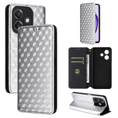 Cubic Grid Texture Flip Leather Phone Case, For OPPO A5 5G / 4G Global / A5M, For OPPO Reno14 Pro Global, For OPPO Reno14 Global, For OPPO K13 5G / K13X 5G / K12S 5G, For OPPO Find X8s+ 5G, For OPPO Find X8s 5G, For OPPO Find X8 Ultra 5G               ...