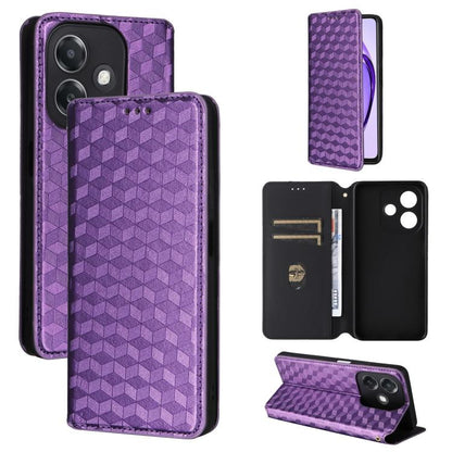 Cubic Grid Texture Flip Leather Phone Case, For OPPO A5 5G / 4G Global / A5M, For OPPO Reno14 Pro Global, For OPPO Reno14 Global, For OPPO K13 5G / K13X 5G / K12S 5G, For OPPO Find X8s+ 5G, For OPPO Find X8s 5G, For OPPO Find X8 Ultra 5G               ...