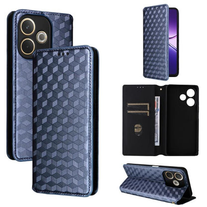 Cubic Grid Texture Flip Leather Phone Case, For OPPO A5 5G / 4G Global / A5M, For OPPO Reno14 Pro Global, For OPPO Reno14 Global, For OPPO K13 5G / K13X 5G / K12S 5G, For OPPO Find X8s+ 5G, For OPPO Find X8s 5G, For OPPO Find X8 Ultra 5G               ...