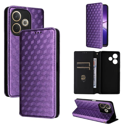 Cubic Grid Texture Flip Leather Phone Case, For OPPO A5 5G / 4G Global / A5M, For OPPO Reno14 Pro Global, For OPPO Reno14 Global, For OPPO K13 5G / K13X 5G / K12S 5G, For OPPO Find X8s+ 5G, For OPPO Find X8s 5G, For OPPO Find X8 Ultra 5G               ...