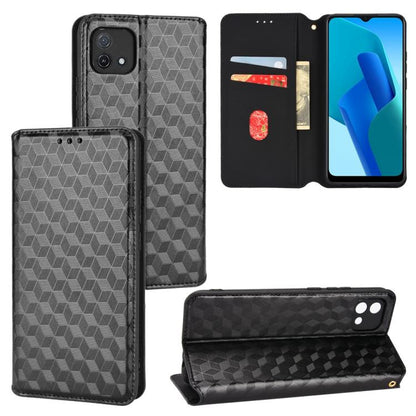 Cubic Grid Texture Flip Leather Phone Case, For OPPO A58 5G / A58x / A78 5G, For OPPO A77 4G / A57 4G / A57 5G TW, For OPPO A17k / A17, For OPPO Reno7 A, For OPPO A77 5G / A57 5G 2022, For OPPO A57 4G 2022 / 5G TW, For OPPO A16K / A16e, For OPPO A55s 5...