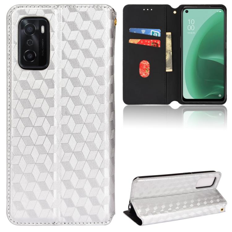 Cubic Grid Texture Flip Leather Phone Case, For OPPO A58 5G / A58x / A78 5G, For OPPO A77 4G / A57 4G / A57 5G TW, For OPPO A17k / A17, For OPPO Reno7 A, For OPPO A77 5G / A57 5G 2022, For OPPO A57 4G 2022 / 5G TW, For OPPO A16K / A16e, For OPPO A55s 5...