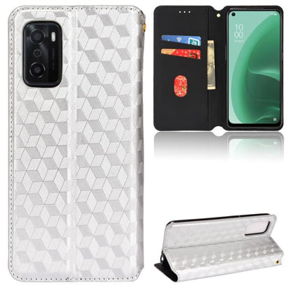 Cubic Grid Texture Flip Leather Phone Case, For OPPO A58 5G / A58x / A78 5G, For OPPO A77 4G / A57 4G / A57 5G TW, For OPPO A17k / A17, For OPPO Reno7 A, For OPPO A77 5G / A57 5G 2022, For OPPO A57 4G 2022 / 5G TW, For OPPO A16K / A16e, For OPPO A55s 5...
