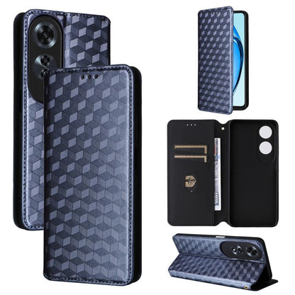 Cubic Grid Texture Flip Leather Phone Case, For OPPO A5 5G / 4G Global / A5M, For OPPO Reno14 Pro Global, For OPPO Reno14 Global, For OPPO K13 5G / K13X 5G / K12S 5G, For OPPO Find X8s+ 5G, For OPPO Find X8s 5G, For OPPO Find X8 Ultra 5G               ...