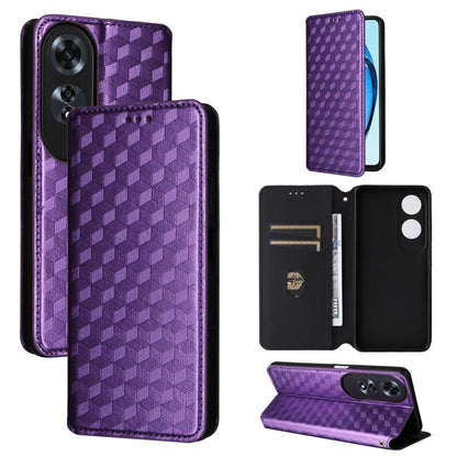 Cubic Grid Texture Flip Leather Phone Case, For OPPO A5 5G / 4G Global / A5M, For OPPO Reno14 Pro Global, For OPPO Reno14 Global, For OPPO K13 5G / K13X 5G / K12S 5G, For OPPO Find X8s+ 5G, For OPPO Find X8s 5G, For OPPO Find X8 Ultra 5G               ...