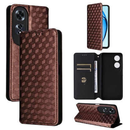 Cubic Grid Texture Flip Leather Phone Case, For OPPO A5 5G / 4G Global / A5M, For OPPO Reno14 Pro Global, For OPPO Reno14 Global, For OPPO K13 5G / K13X 5G / K12S 5G, For OPPO Find X8s+ 5G, For OPPO Find X8s 5G, For OPPO Find X8 Ultra 5G               ...