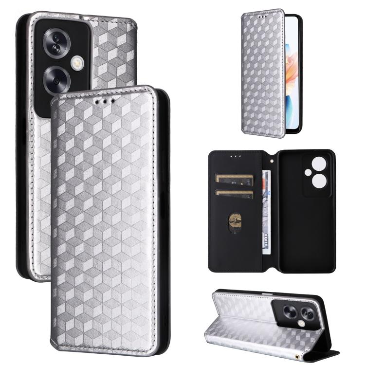 Cubic Grid Texture Flip Leather Phone Case, For OPPO Reno16 F 5G / Reno16 FS 5G, For OPPO Reno15 A 5G / Reno15 F 5G, For OPPO Reno16 5G / Reno16 Pro 5G Global, For OPPO Find X9 Ultra 5G, For OPPO A6X 4G / 5G / A6 5G Global                              ...