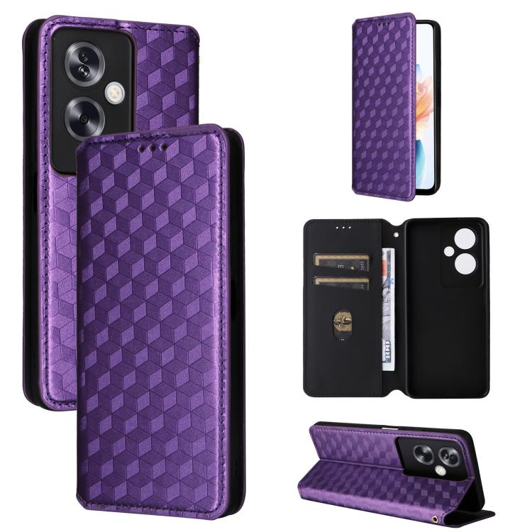 Cubic Grid Texture Flip Leather Phone Case, For OPPO Reno16 F 5G / Reno16 FS 5G, For OPPO Reno15 A 5G / Reno15 F 5G, For OPPO Reno16 5G / Reno16 Pro 5G Global, For OPPO Find X9 Ultra 5G, For OPPO A6X 4G / 5G / A6 5G Global                              ...