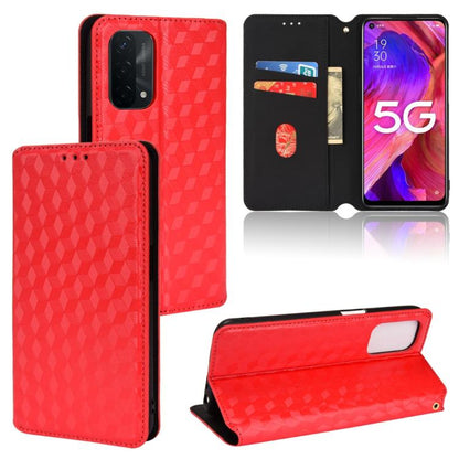 Cubic Grid Texture Flip Leather Phone Case, For OPPO A58 5G / A58x / A78 5G, For OPPO A77 4G / A57 4G / A57 5G TW, For OPPO A17k / A17, For OPPO Reno7 A, For OPPO A77 5G / A57 5G 2022, For OPPO A57 4G 2022 / 5G TW, For OPPO A16K / A16e, For OPPO A55s 5...