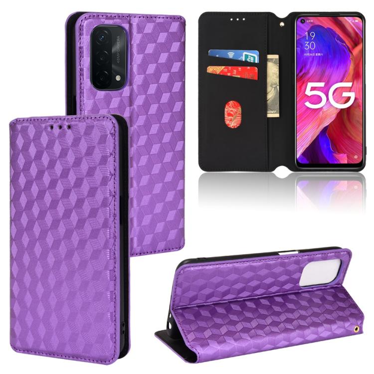 Cubic Grid Texture Flip Leather Phone Case, For OPPO A58 5G / A58x / A78 5G, For OPPO A77 4G / A57 4G / A57 5G TW, For OPPO A17k / A17, For OPPO Reno7 A, For OPPO A77 5G / A57 5G 2022, For OPPO A57 4G 2022 / 5G TW, For OPPO A16K / A16e, For OPPO A55s 5...