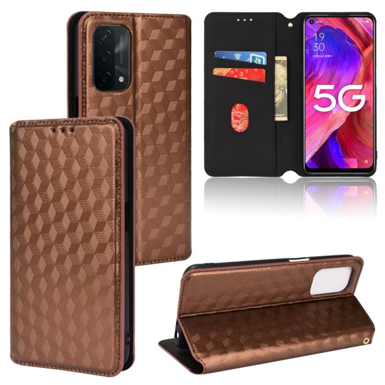 Cubic Grid Texture Flip Leather Phone Case, For OPPO A58 5G / A58x / A78 5G, For OPPO A77 4G / A57 4G / A57 5G TW, For OPPO A17k / A17, For OPPO Reno7 A, For OPPO A77 5G / A57 5G 2022, For OPPO A57 4G 2022 / 5G TW, For OPPO A16K / A16e, For OPPO A55s 5...