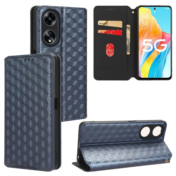Cubic Grid Texture Flip Leather Phone Case, For OPPO Reno12 F 5G, For OPPO Reno11 A JP / PJH110, For OPPO Reno12 Pro 5G Global, For OPPO Reno12 5G Global, For OPPO A3 Pro 5G Global, For OPPO Reno11 F 5G / F25 Pro 5G, For OPPO Reno11 5G Global          ...