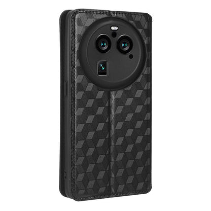 Cubic Grid Texture Flip Leather Phone Case, For OPPO Find X6 Pro, For OPPO Find X6, For OPPO A58 5G / A58x / A78 5G, For OPPO A77 4G / A57 4G / A57 5G TW, For OPPO A17k / A17, For OPPO Reno7 A, For OPPO A77 5G / A57 5G 2022, For OPPO A57 4G 2022 / 5G T...