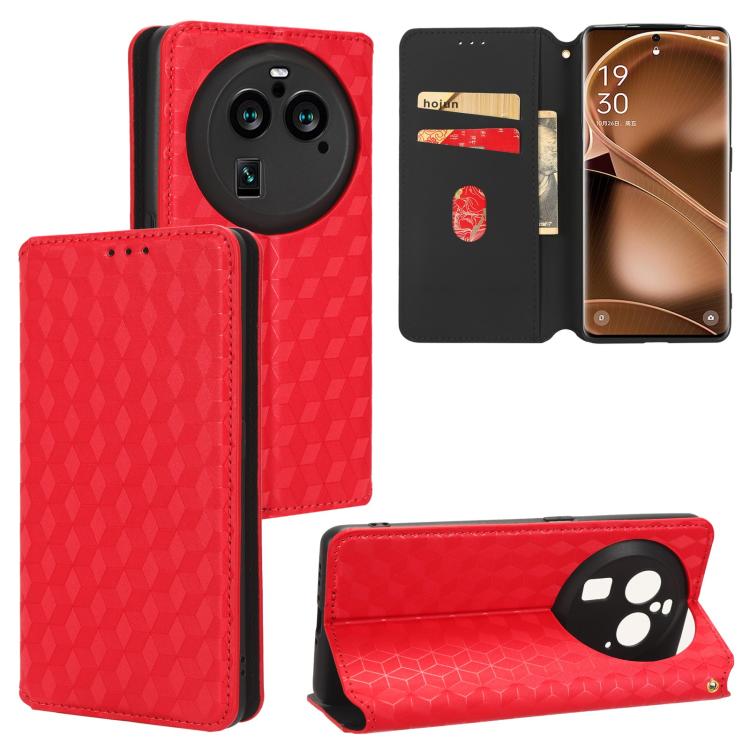 Cubic Grid Texture Flip Leather Phone Case, For OPPO Reno12 F 5G, For OPPO Reno11 A JP / PJH110, For OPPO Reno12 Pro 5G Global, For OPPO Reno12 5G Global, For OPPO A3 Pro 5G Global, For OPPO Reno11 F 5G / F25 Pro 5G, For OPPO Reno11 5G Global          ...