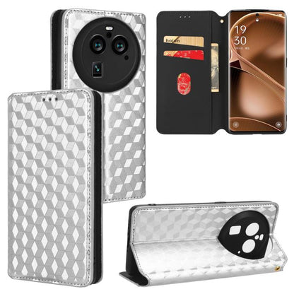 Cubic Grid Texture Flip Leather Phone Case, For OPPO Reno12 F 5G, For OPPO Reno11 A JP / PJH110, For OPPO Reno12 Pro 5G Global, For OPPO Reno12 5G Global, For OPPO A3 Pro 5G Global, For OPPO Reno11 F 5G / F25 Pro 5G, For OPPO Reno11 5G Global          ...