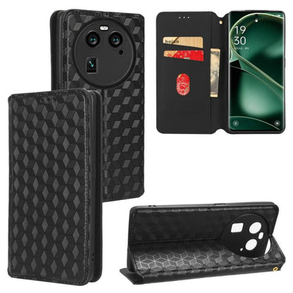Cubic Grid Texture Flip Leather Phone Case, For OPPO Reno12 F 5G, For OPPO Reno11 A JP / PJH110, For OPPO Reno12 Pro 5G Global, For OPPO Reno12 5G Global, For OPPO A3 Pro 5G Global, For OPPO Reno11 F 5G / F25 Pro 5G, For OPPO Reno11 5G Global          ...