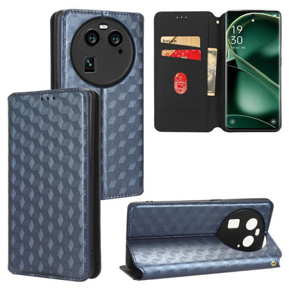 Cubic Grid Texture Flip Leather Phone Case, For OPPO Reno12 F 5G, For OPPO Reno11 A JP / PJH110, For OPPO Reno12 Pro 5G Global, For OPPO Reno12 5G Global, For OPPO A3 Pro 5G Global, For OPPO Reno11 F 5G / F25 Pro 5G, For OPPO Reno11 5G Global          ...