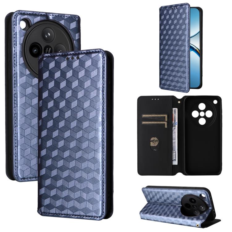 Cubic Grid Texture Flip Leather Phone Case, For OPPO A5 5G / 4G Global / A5M, For OPPO Reno14 Pro Global, For OPPO Reno14 Global, For OPPO K13 5G / K13X 5G / K12S 5G, For OPPO Find X8s+ 5G, For OPPO Find X8s 5G, For OPPO Find X8 Ultra 5G               ...