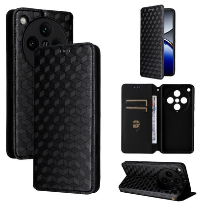 Cubic Grid Texture Flip Leather Phone Case, For OPPO Reno12 F 5G, For OPPO Reno11 A JP / PJH110, For OPPO Reno12 Pro 5G Global, For OPPO Reno12 5G Global, For OPPO A3 Pro 5G Global, For OPPO Reno11 F 5G / F25 Pro 5G, For OPPO Reno11 5G Global          ...