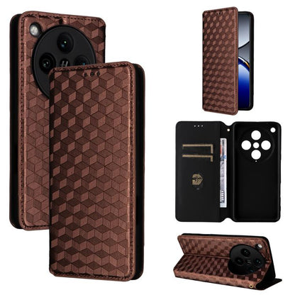 Cubic Grid Texture Flip Leather Phone Case, For OPPO Reno12 F 5G, For OPPO Reno11 A JP / PJH110, For OPPO Reno12 Pro 5G Global, For OPPO Reno12 5G Global, For OPPO A3 Pro 5G Global, For OPPO Reno11 F 5G / F25 Pro 5G, For OPPO Reno11 5G Global          ...