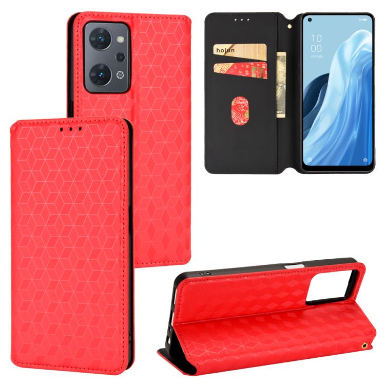Cubic Grid Texture Flip Leather Phone Case, For OPPO Reno12 F 5G, For OPPO Reno11 A JP / PJH110, For OPPO Reno12 Pro 5G Global, For OPPO Reno12 5G Global, For OPPO A3 Pro 5G Global, For OPPO Reno11 F 5G / F25 Pro 5G, For OPPO Reno11 5G Global          ...