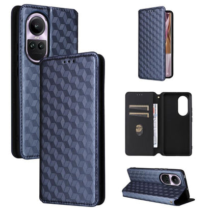 Cubic Grid Texture Flip Leather Phone Case, For OPPO Reno12 F 5G, For OPPO Reno11 A JP / PJH110, For OPPO Reno12 Pro 5G Global, For OPPO Reno12 5G Global, For OPPO A3 Pro 5G Global, For OPPO Reno11 F 5G / F25 Pro 5G, For OPPO Reno11 5G Global          ...