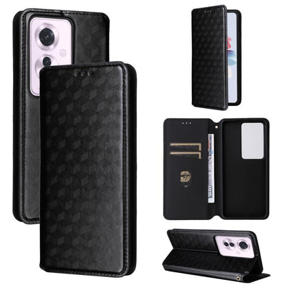 Cubic Grid Texture Flip Leather Phone Case, For OPPO Reno12 F 5G, For OPPO Reno11 A JP / PJH110, For OPPO Reno12 Pro 5G Global, For OPPO Reno12 5G Global, For OPPO A3 Pro 5G Global, For OPPO Reno11 F 5G / F25 Pro 5G, For OPPO Reno11 5G Global          ...