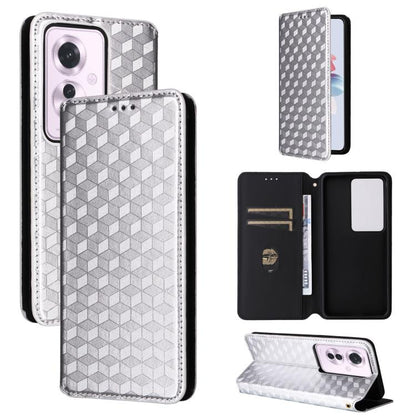 Cubic Grid Texture Flip Leather Phone Case, For OPPO Reno12 F 5G, For OPPO Reno11 A JP / PJH110, For OPPO Reno12 Pro 5G Global, For OPPO Reno12 5G Global, For OPPO A3 Pro 5G Global, For OPPO Reno11 F 5G / F25 Pro 5G, For OPPO Reno11 5G Global          ...
