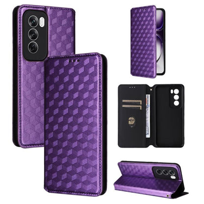Cubic Grid Texture Flip Leather Phone Case, For OPPO Reno12 F 5G, For OPPO Reno11 A JP / PJH110, For OPPO Reno12 Pro 5G Global, For OPPO Reno12 5G Global, For OPPO A3 Pro 5G Global, For OPPO Reno11 F 5G / F25 Pro 5G, For OPPO Reno11 5G Global          ...