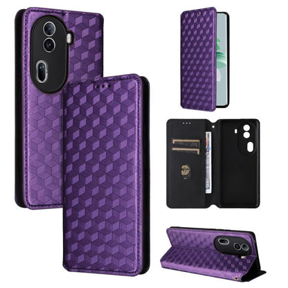 Cubic Grid Texture Flip Leather Phone Case, For OPPO Reno12 F 5G, For OPPO Reno11 A JP / PJH110, For OPPO Reno12 Pro 5G Global, For OPPO Reno12 5G Global, For OPPO A3 Pro 5G Global, For OPPO Reno11 F 5G / F25 Pro 5G, For OPPO Reno11 5G Global          ...