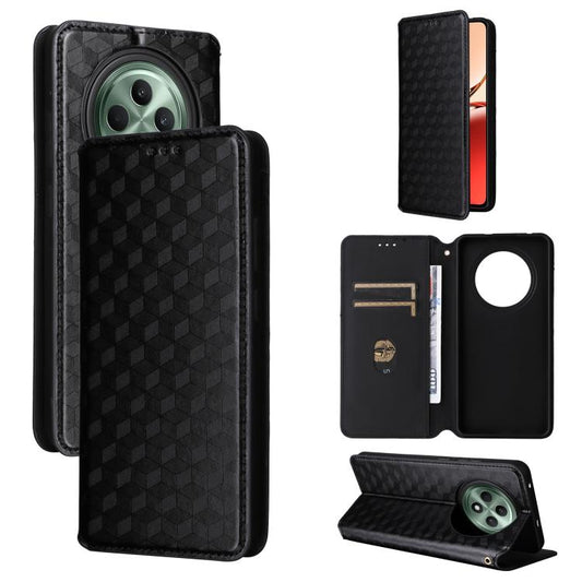 Cubic Grid Texture Flip Leather Phone Case, For OPPO Reno12 F 5G, For OPPO Reno11 A JP / PJH110, For OPPO Reno12 Pro 5G Global, For OPPO Reno12 5G Global, For OPPO A3 Pro 5G Global, For OPPO Reno11 F 5G / F25 Pro 5G, For OPPO Reno11 5G Global