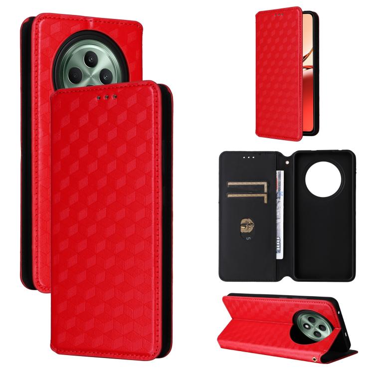 Cubic Grid Texture Flip Leather Phone Case, For OPPO Reno12 F 5G, For OPPO Reno11 A JP / PJH110, For OPPO Reno12 Pro 5G Global, For OPPO Reno12 5G Global, For OPPO A3 Pro 5G Global, For OPPO Reno11 F 5G / F25 Pro 5G, For OPPO Reno11 5G Global          ...