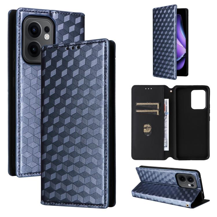 Cubic Grid Texture Flip Leather Phone Case, For OPPO A5 5G / 4G Global / A5M, For OPPO Reno14 Pro Global, For OPPO Reno14 Global, For OPPO K13 5G / K13X 5G / K12S 5G, For OPPO Find X8s+ 5G, For OPPO Find X8s 5G, For OPPO Find X8 Ultra 5G               ...