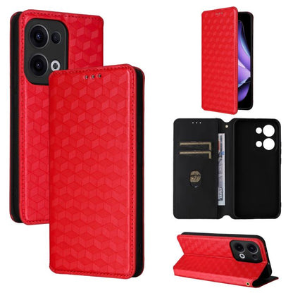 Cubic Grid Texture Flip Leather Phone Case, For OPPO A5 5G / 4G Global / A5M, For OPPO Reno14 Pro Global, For OPPO Reno14 Global, For OPPO K13 5G / K13X 5G / K12S 5G, For OPPO Find X8s+ 5G, For OPPO Find X8s 5G, For OPPO Find X8 Ultra 5G               ...