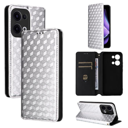 Cubic Grid Texture Flip Leather Phone Case, For OPPO A5 5G / 4G Global / A5M, For OPPO Reno14 Pro Global, For OPPO Reno14 Global, For OPPO K13 5G / K13X 5G / K12S 5G, For OPPO Find X8s+ 5G, For OPPO Find X8s 5G, For OPPO Find X8 Ultra 5G               ...