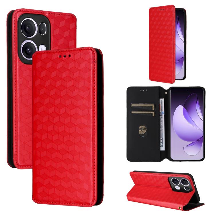 Cubic Grid Texture Flip Leather Phone Case, For OPPO A5 5G / 4G Global / A5M, For OPPO Reno14 Pro Global, For OPPO Reno14 Global, For OPPO K13 5G / K13X 5G / K12S 5G, For OPPO Find X8s+ 5G, For OPPO Find X8s 5G, For OPPO Find X8 Ultra 5G               ...