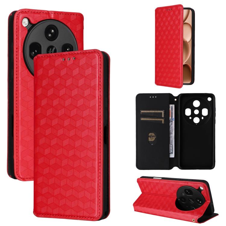 Cubic Grid Texture Flip Leather Phone Case, For OPPO A5 5G / 4G Global / A5M, For OPPO Reno14 Pro Global, For OPPO Reno14 Global, For OPPO K13 5G / K13X 5G / K12S 5G, For OPPO Find X8s+ 5G, For OPPO Find X8s 5G, For OPPO Find X8 Ultra 5G               ...