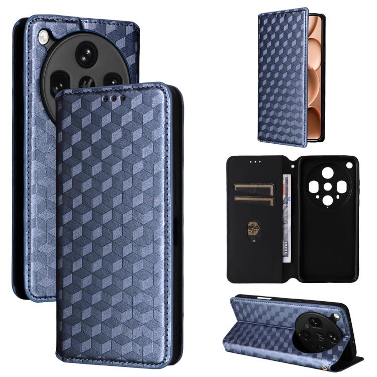 Cubic Grid Texture Flip Leather Phone Case, For OPPO A5 5G / 4G Global / A5M, For OPPO Reno14 Pro Global, For OPPO Reno14 Global, For OPPO K13 5G / K13X 5G / K12S 5G, For OPPO Find X8s+ 5G, For OPPO Find X8s 5G, For OPPO Find X8 Ultra 5G               ...