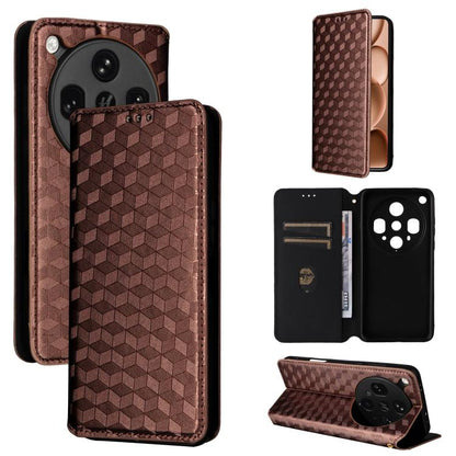Cubic Grid Texture Flip Leather Phone Case, For OPPO A5 5G / 4G Global / A5M, For OPPO Reno14 Pro Global, For OPPO Reno14 Global, For OPPO K13 5G / K13X 5G / K12S 5G, For OPPO Find X8s+ 5G, For OPPO Find X8s 5G, For OPPO Find X8 Ultra 5G               ...